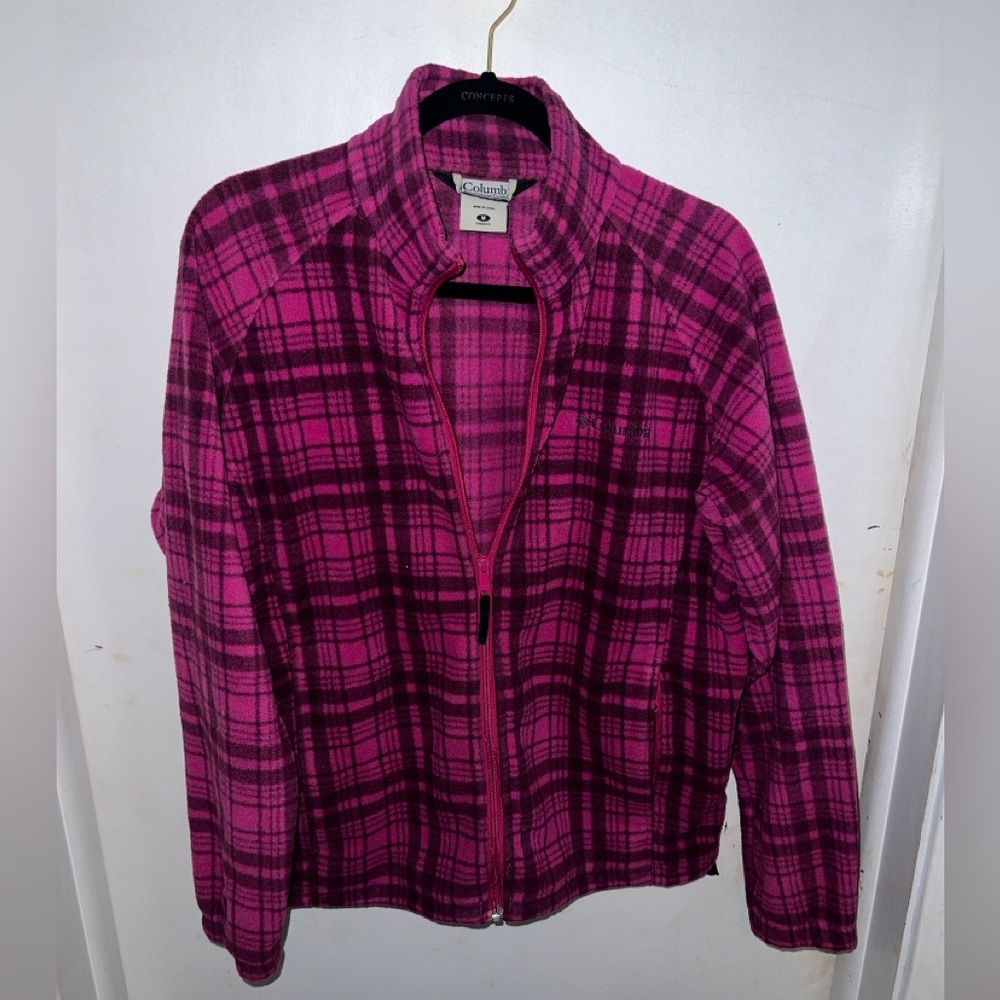 Columbia Pink Plaid Women's Jacket